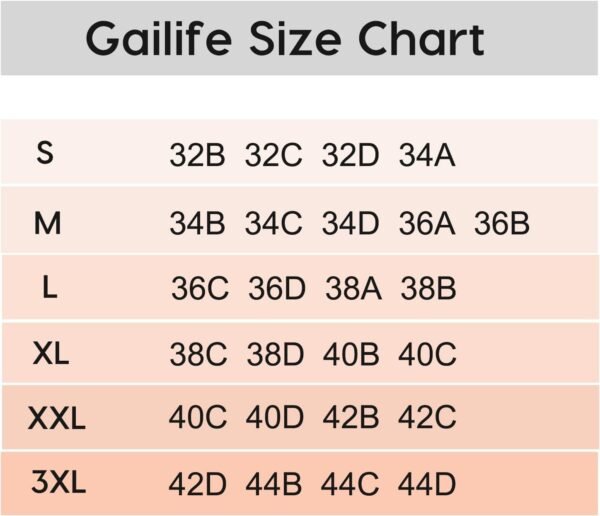 Gailife Comfort Bras for Women V Neck Wireless Bras T-Shirt Bras Bralette for Women No Underwire with Extra Bra Extende - Image 6