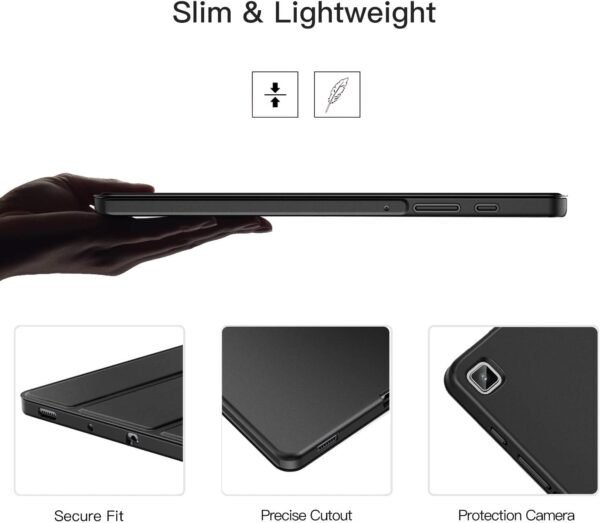 ZtotopCase for 2024/2022/2020 Samsung Galaxy Tab S6 Lite 10.4" Case with Pen Holder,Auto Wake/Sleep,Suitable for Model SM-P625/P620/P619/P615, Black - Image 5