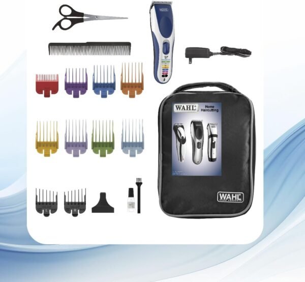 Wahl Canada Colour Pro, Haircutting Kit with Colour Coded Guide Combs, Powerful, long-lasting motor for smooth & easy haircuts, Colour coded key makes it easy to select the correct size guide comb, World Wide Voltage - Model 3100 - Image 3