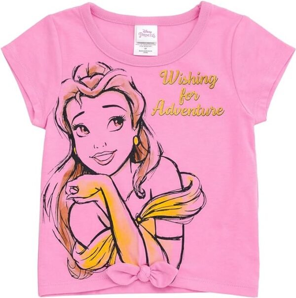 Disney Paquete de 2 camisetas de princesa Mulan para niñas - Image 2