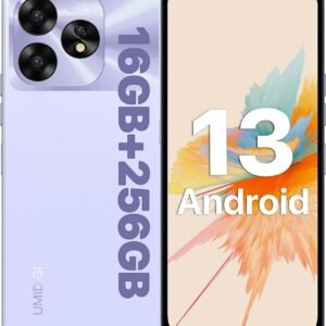 UMIDIGI A15 Cell Phones 16(8+8)G+256G, Android 13 Mobile Phone, 64MP Main Camera Octa Core Smartphone Unlocked 6.7” HD+ Full-View Waterdrop Screen, 5000mAh Battery 20W Fast Charging, 4G Dual SIM, NFC