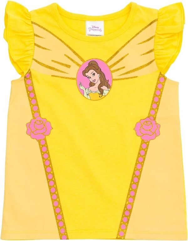 Disney Paquete de 2 camisetas de princesa Mulan para niñas - Image 4