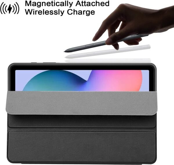 ZtotopCase for 2024/2022/2020 Samsung Galaxy Tab S6 Lite 10.4" Case with Pen Holder,Auto Wake/Sleep,Suitable for Model SM-P625/P620/P619/P615, Black - Image 6