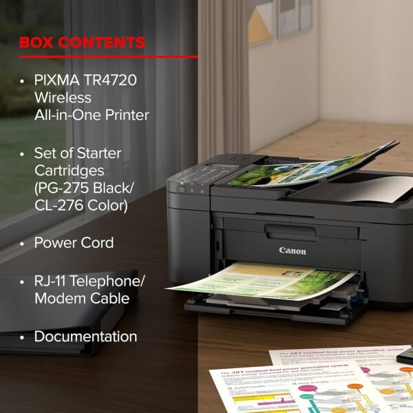 Pixma TR4720 Black Wireless All-in-One Printer - Image 3