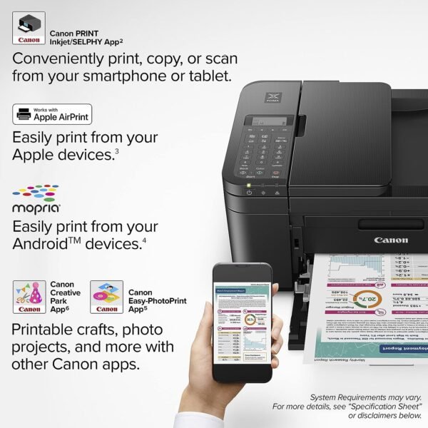 Pixma TR4720 Black Wireless All-in-One Printer - Image 5