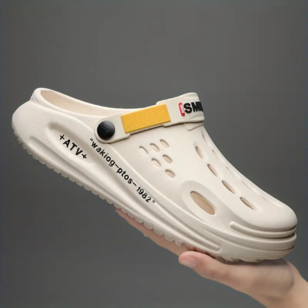 Comfortable Men's Slip-on Clogs with Soft Sole for Walking, Outdoor Activities, and Beach Sandals - Image 5