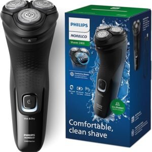 Philips Norelco Shaver 2400, afeitadora eléctrica inalámbrica recargable con recortadora emergente, X3001/90