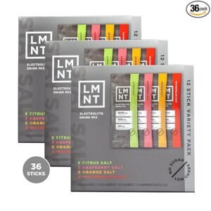 LMNT - Electrolitos sin azúcar, paquete variado, paquetes de polvo de hidratación, sin ingredientes poco fiables, apto para dieta keto y paleo, 36 barras Visita la tienda de Drink LMNT