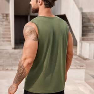 Camiseta sin mangas de entrenamiento para hombre, paquete de 2 unidades, casual, suave, sin mangas, para gimnasio, culturism