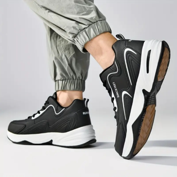 Ultra-Breathable & Durable Mens Chunky Sneakers - Adventure-Ready Travel Shoes for Stylish Gentlemen - Image 3