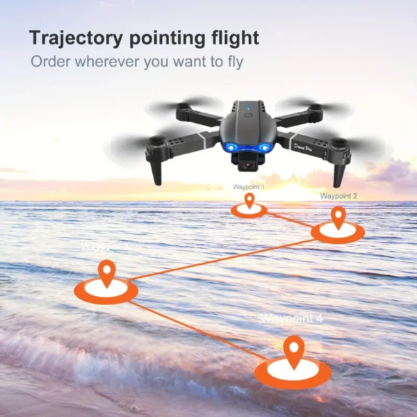 E99 Drone With Camera, Foldable RC Drone, Remote Control Drone Toys For Beginners Men's Gifts, Indoor And Outdoor Affordable UAV, Christmas Halloween Thanksgiving Gift - Image 4
