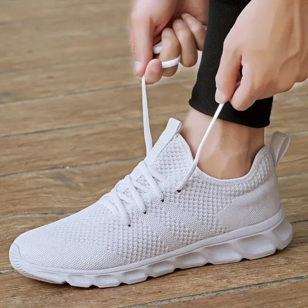 Zapatillas para correr para hombre, zapatillas para correr ligeras y transpirables de punto para parejas, - Image 5