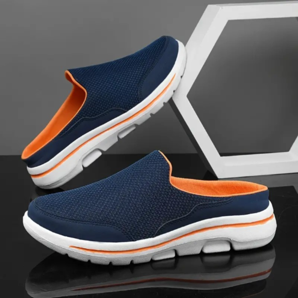 Men Slip-on Mules House Slippers Lightweight Breathable Mesh Non Slip Slippers For Indoor Outdoor Walking Summer - Image 3