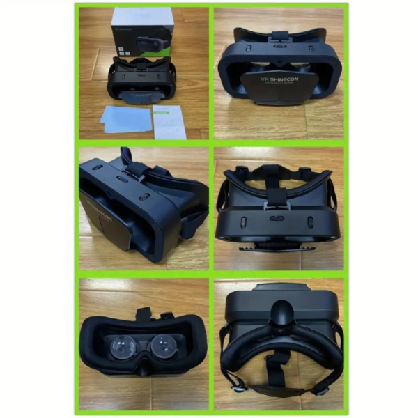 1pc 3D Immersive VR Headset - Advanced Virtual Reality Glasses with Proximity Sensor, USB-C Connector, and Controllers for iPhone/Android Smartphones - Binoculars Style, Auxiliary Connection - Image 2