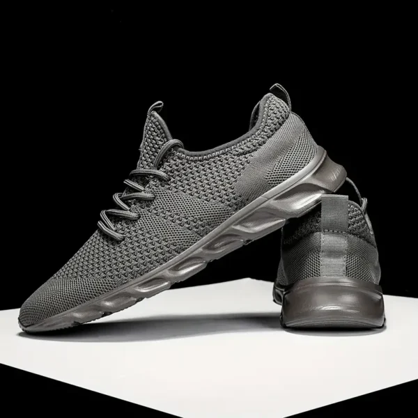 Zapatillas para correr para hombre, zapatillas para correr ligeras y transpirables de punto para parejas, - Image 4