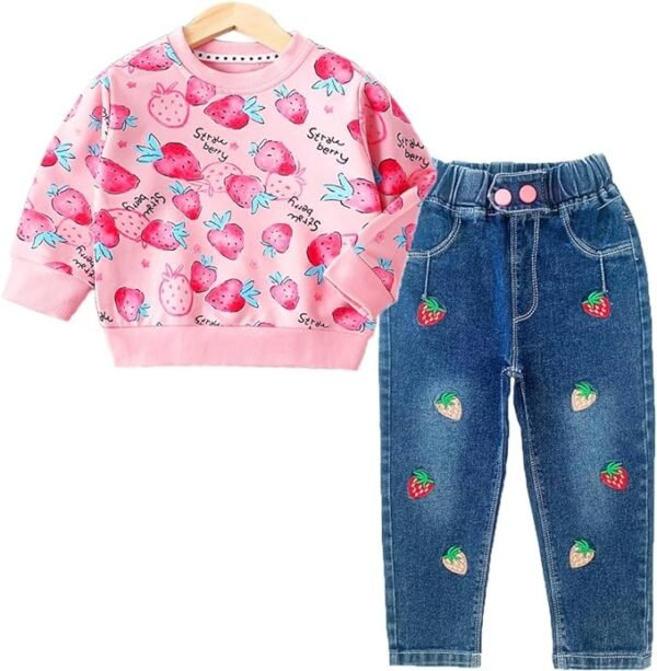 Peacolate 18M-9Years Primavera Otoño Niñas 2pcs Conjuntos de Ropa
