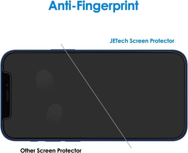 JETech Screen Protector for iPhone 12/12 Pro 6.1-Inch, Tempered Glass Film, 3-Pack - Image 3
