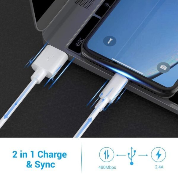 ilikable iPhone Charger Cable, 3 Pack 3ft 6ft 10ft MFi Certified Lightning Cable, Compatible with iPhone 13 12 11 / XS/XR/X/ 8/7/ 6s / SE, iPad Mini/Air, iPod, Airpods - White - Image 5
