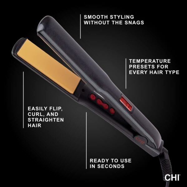 CHI PRO G2 Digital Titanium Infused Ceramic 1" Straightening Hairstyling Iron - Image 3