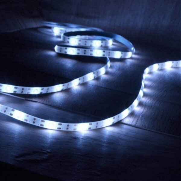 Upgraded Solar LED Strip Lights,180 LED 19.6FT Bright White Balcony Lights Solar Powered,8 Lighting Modes Waterproof Outdoor Lights for Christmas Terrace, Balcony, Stairs, Chicken Coop, Pergola Decor - Image 8