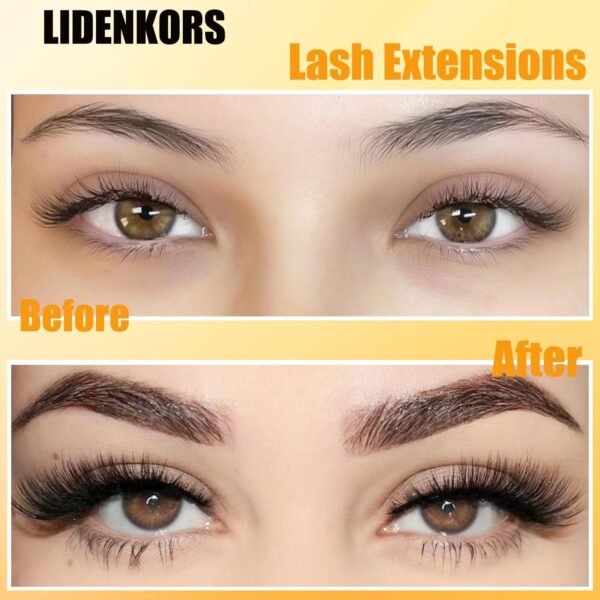 Lash Clusters Fluffy Lash Extensions Natural Individual Lashes Cluster Lashes D Curl 9-16mm mix Eyelash Clusters Faux Cils Extension Mink False Eyelashes Diy Eyelash Extensions (260-40D-0.07D-mix 9-16mm) - Image 5