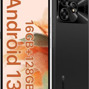 UMIDIGI A15C (16+128GB) Android 13 NFC Unlocked Cell Phone|48MP Camera|5000mAh Battery-Graphite Black