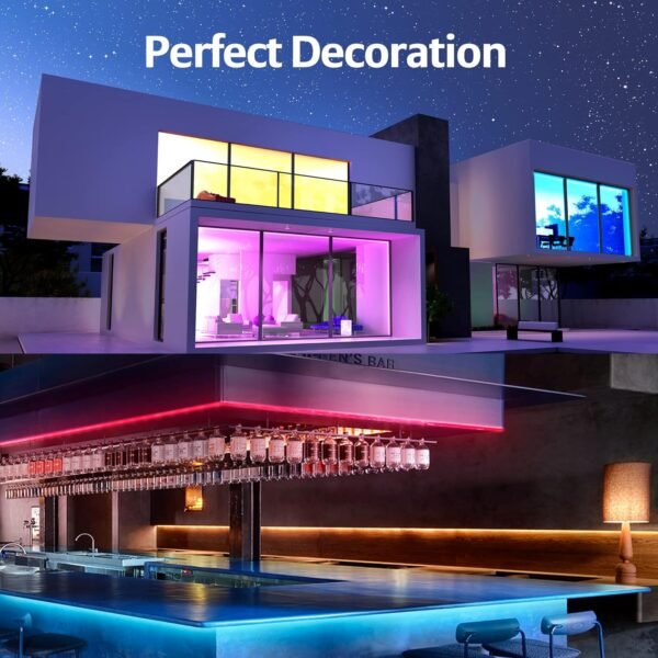 LED Lights for Bedroom, 100ft(2 Rolls of 50ft) LED Strip Lights, Music Sync Color Changing Led Lights with APP & IR Remote Control for Bedroom Room Home Decor Party (100ft-2r) - Image 5