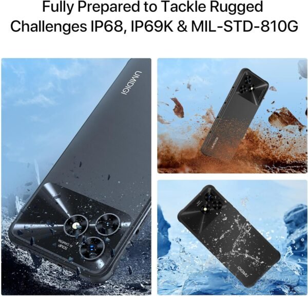 UMIDIGI G5 Mecha Rugged Unlocked Cell Phone, Android 13（8+128GB） Smartphones, 6000 mAh Battery,Dual sim Mobile Phones，50MP Ultra-Clear Camera Cellphone - Image 7