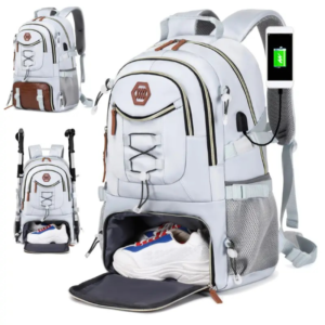Large Capacity Waterproof Outdoor Backpack - Spacious & Durable with Laptop Compartment & Shoe Storage - Perfect for Sports, Camping, Travel, School, and Unisex Style - A Stylish Gift for Easter & Valentines