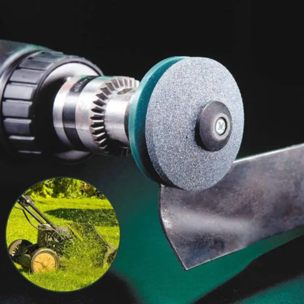 1pc Faster Lawn Mower Sharpener Lawnmower Blade Sharpener Universal Grinding Rotary Drill Cuts, Lawn Mower Parts & Accessories