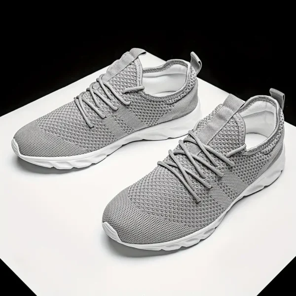 Zapatillas para correr para hombre, zapatillas para correr ligeras y transpirables de punto para parejas, - Image 2