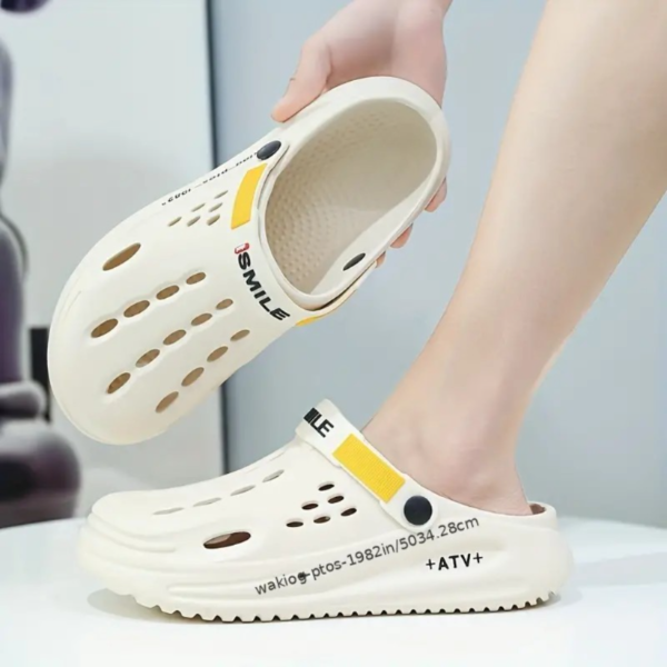 Comfortable Men's Slip-on Clogs with Soft Sole for Walking, Outdoor Activities, and Beach Sandals - Image 4