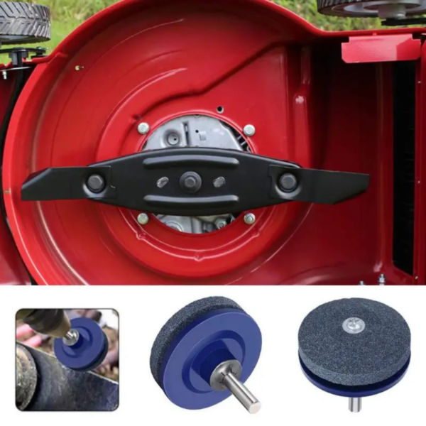 1pc Faster Lawn Mower Sharpener Lawnmower Blade Sharpener Universal Grinding Rotary Drill Cuts, Lawn Mower Parts & Accessories - Image 3