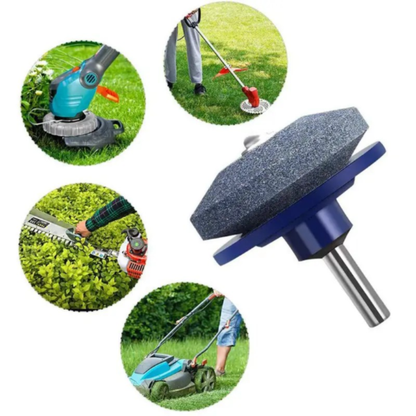 1pc Faster Lawn Mower Sharpener Lawnmower Blade Sharpener Universal Grinding Rotary Drill Cuts, Lawn Mower Parts & Accessories - Image 2