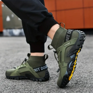 Breathable and Durable Men's Outdoor Sneakers for Hiking and Fishing