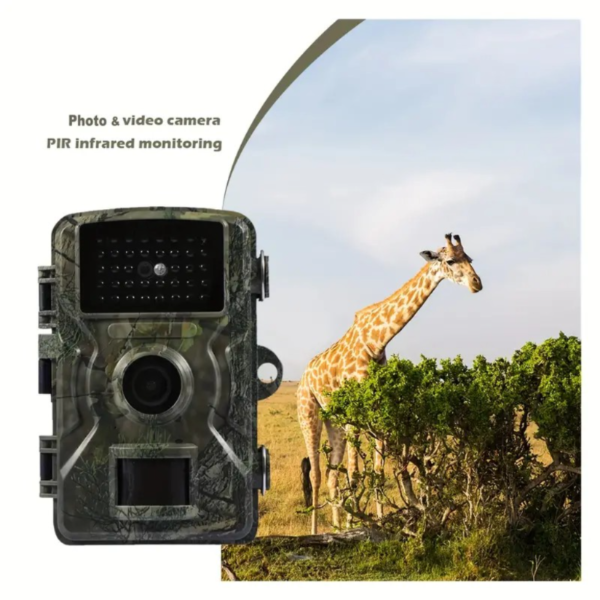 1pc Hunting Camera With 2-Inch Screen, HD Wildlife Trail Camera, Night Vision PIR 393.7inch, 0.8s Trigger Motion Activated, For Outdoor Wildlife Monitoring Camouflage - Image 2
