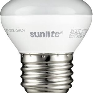 Sunlite Mini-reflector R14/LED/E26/4W/D/27K LED R14 - Focos de luz de 4 W (equivalente a 25 W), base media (E26), 2700 K, blanco cálido