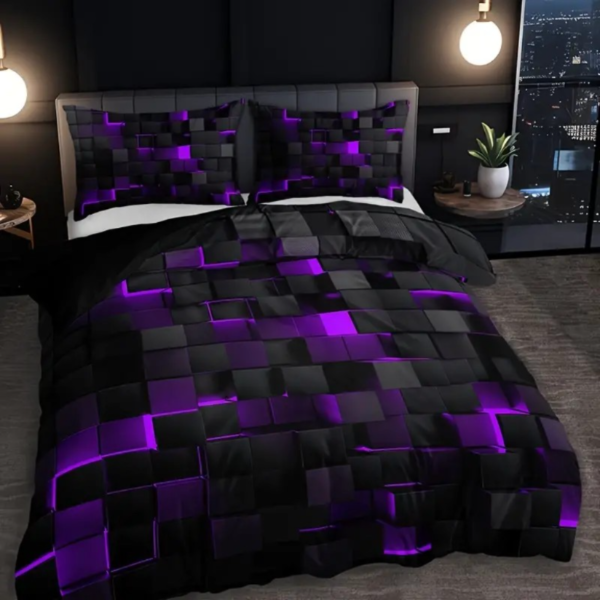3pcs Duvet Cover Set (1*Duvet Cover + 2*Pillowcase, Without Core), Red Grid Print Bedding Set, Soft Comfortable Duvet Cover, For Bedroom, Guest Room - Image 4