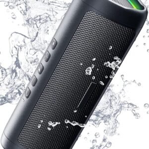 Altavoz Bluetooth con sonido HD, inalámbrico portátil, IPX5 impermeable, hasta 24 horas de reproducción, emparejamiento TWS, BT5.3, para el hogar, fiesta, al aire libre/playa, dispositivos