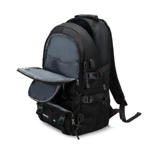 1pc Men's Waterproof Travel Backpack, Mountaineering Hiking Backpack, Outdoor Sports Camping Backpack, Can Hold 17 Inch Computer - Image 2
