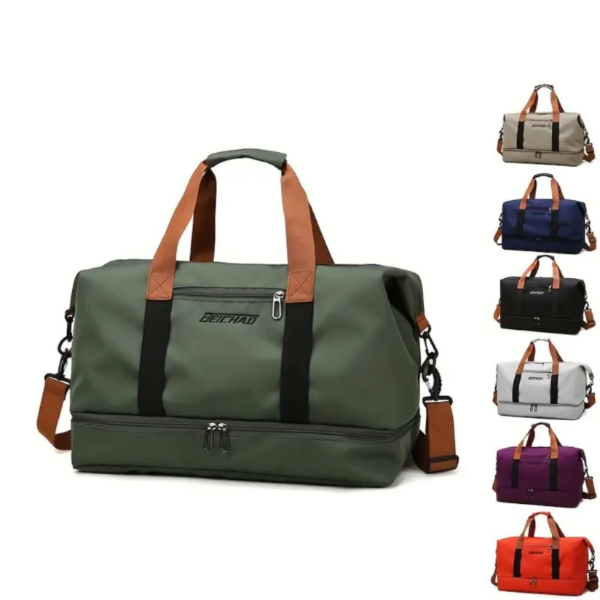 Lightweight Large Capacity Duffle Handbag, Portable Luggage Bag, Versatile Carry On Overnight Bag - Image 3