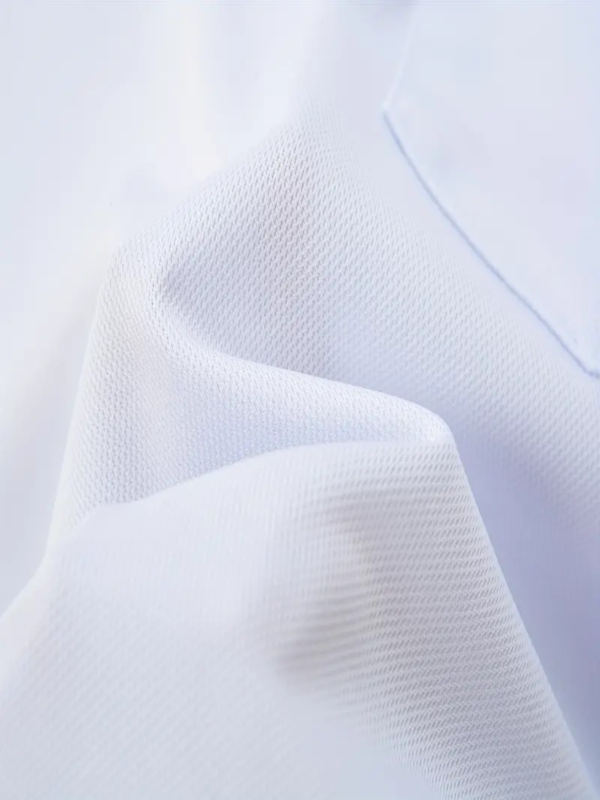 Casual Solid Men's Long Sleeve Zipper Lapel Shirt With Chest Pocket, Spring Fall Outdoor - Image 2