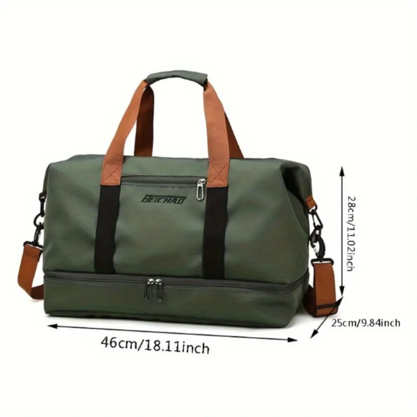Lightweight Large Capacity Duffle Handbag, Portable Luggage Bag, Versatile Carry On Overnight Bag - Image 4