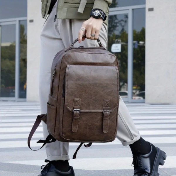 Business Men's 15.6 Inch Laptop Bag Trendy Men's Backpack - Image 2