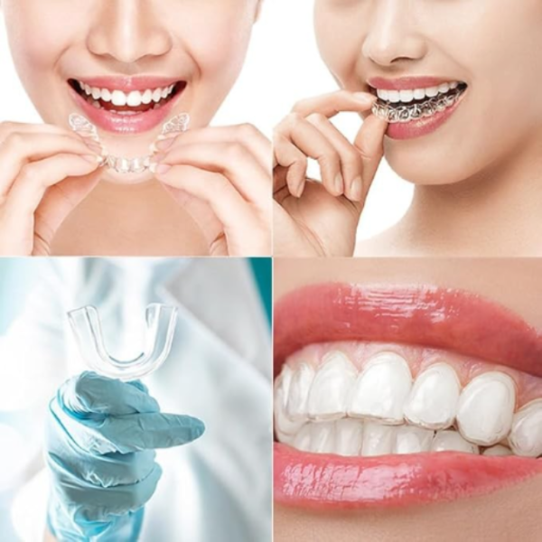 Mouth Guard for Teeth Grinding and Clenching, Pack of 8 with 2 Sizes Moldable Anti Grinding Teeth Protectors for Sleep Sport - Image 2