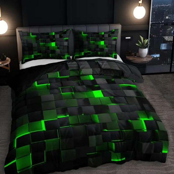 3pcs Duvet Cover Set (1*Duvet Cover + 2*Pillowcase, Without Core), Red Grid Print Bedding Set, Soft Comfortable Duvet Cover, For Bedroom, Guest Room - Image 2