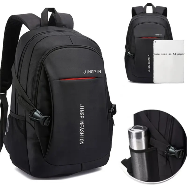 Men's Backpack, Trendy Large Capacity High School Junior High School Student Bag, Travel Bag Computer Bag (Zipper Direction Assorted Varieties) - Image 5