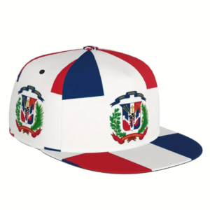Stylish Dominican Republic Flag Print Punk Trucker Cap - Ultra-Lightweight, Slightly Stretchy, Polyester Snapback Hat for Casual Outdoor Sports, Dance, and Skateboarding Enthusiasts