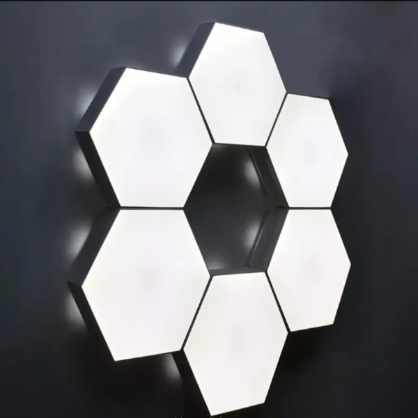 6packs Touch Control Hexagonal LED Wall Light, Neutral White Lamp With Touch Night Light, Easy To Use And Energy Efficient - Image 4