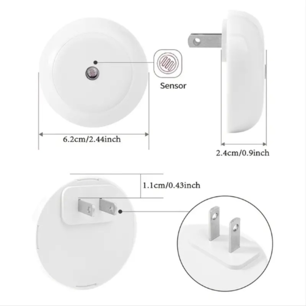 Smart LED Night Light: Automatically Turns On/Off for Energy Saving in Bedroom, Bathroom, Kitchen & More! - Image 5